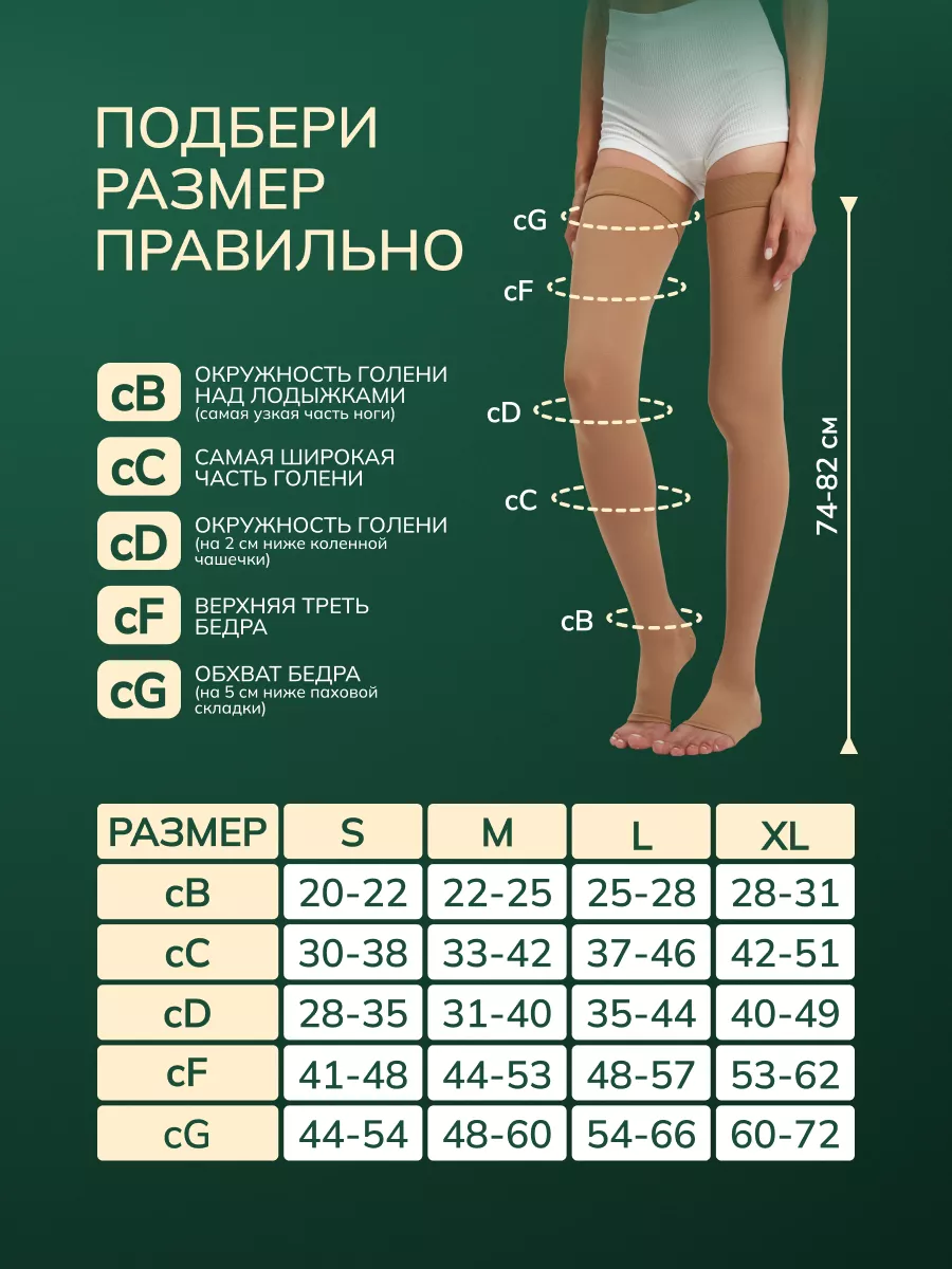 Компрессионные чулки 1 класс от варикоза бежевые Tonus Elast купить по цене  3 201 ₽ в интернет-магазине Wildberries | 11064128