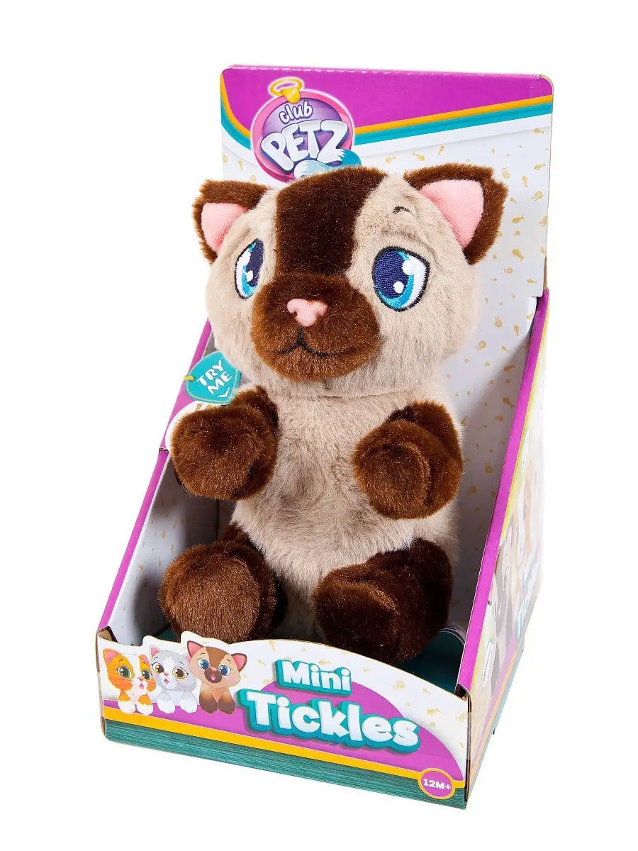 IMC toys Club Petz Котенок интерактивный, со звуковыми эффектами, шевелит  лапками если почесать животик