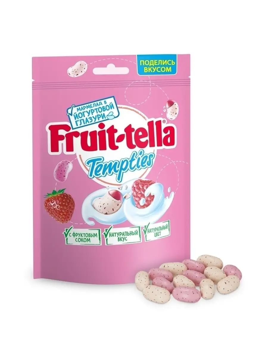 Мармелад Tempties со вкусом клубничного йогурта, пакет 100г Fruittella  купить по цене 0 сом в интернет-магазине Wildberries в Киргизстане |  11249084