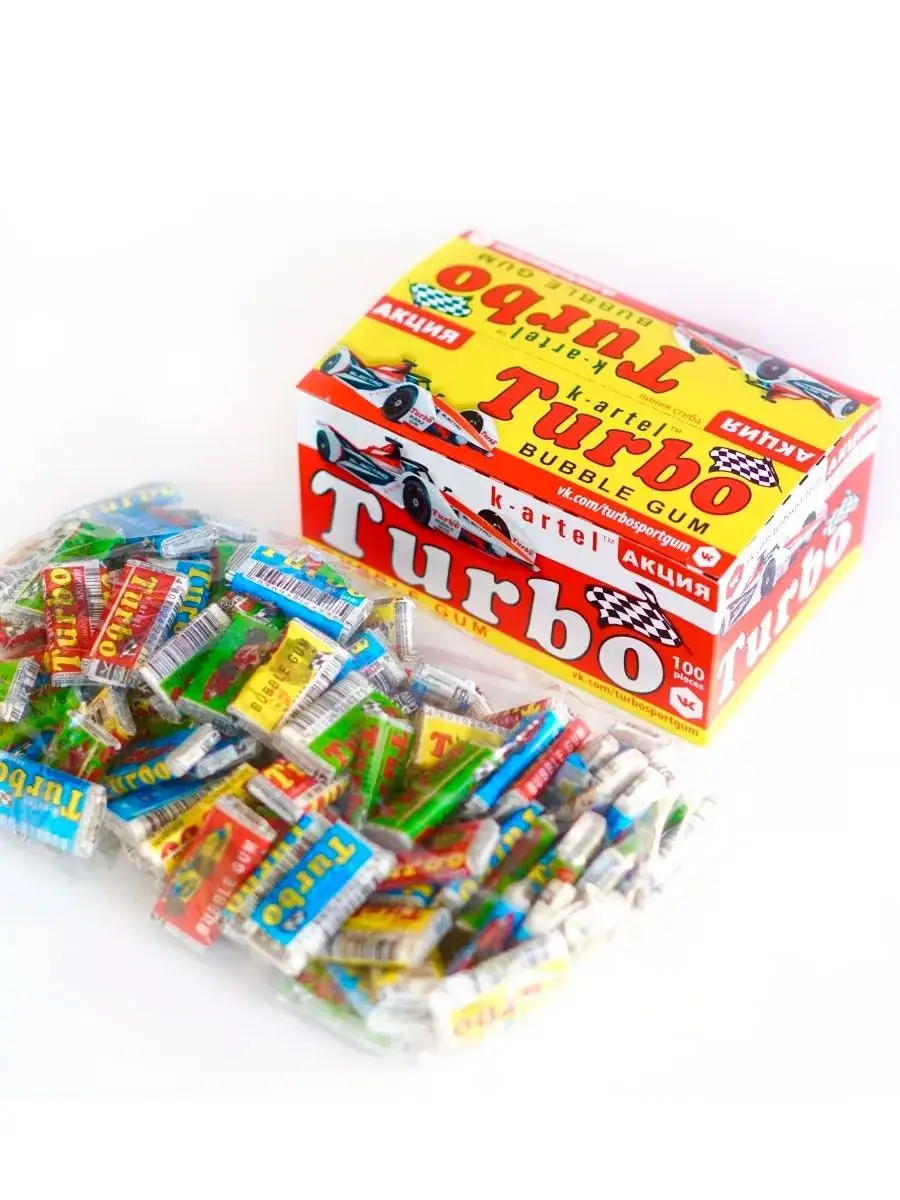 Жевательная резинка TURBO (ТУРБО) Вкусная помощь купить по цене 356 ₽ в ...