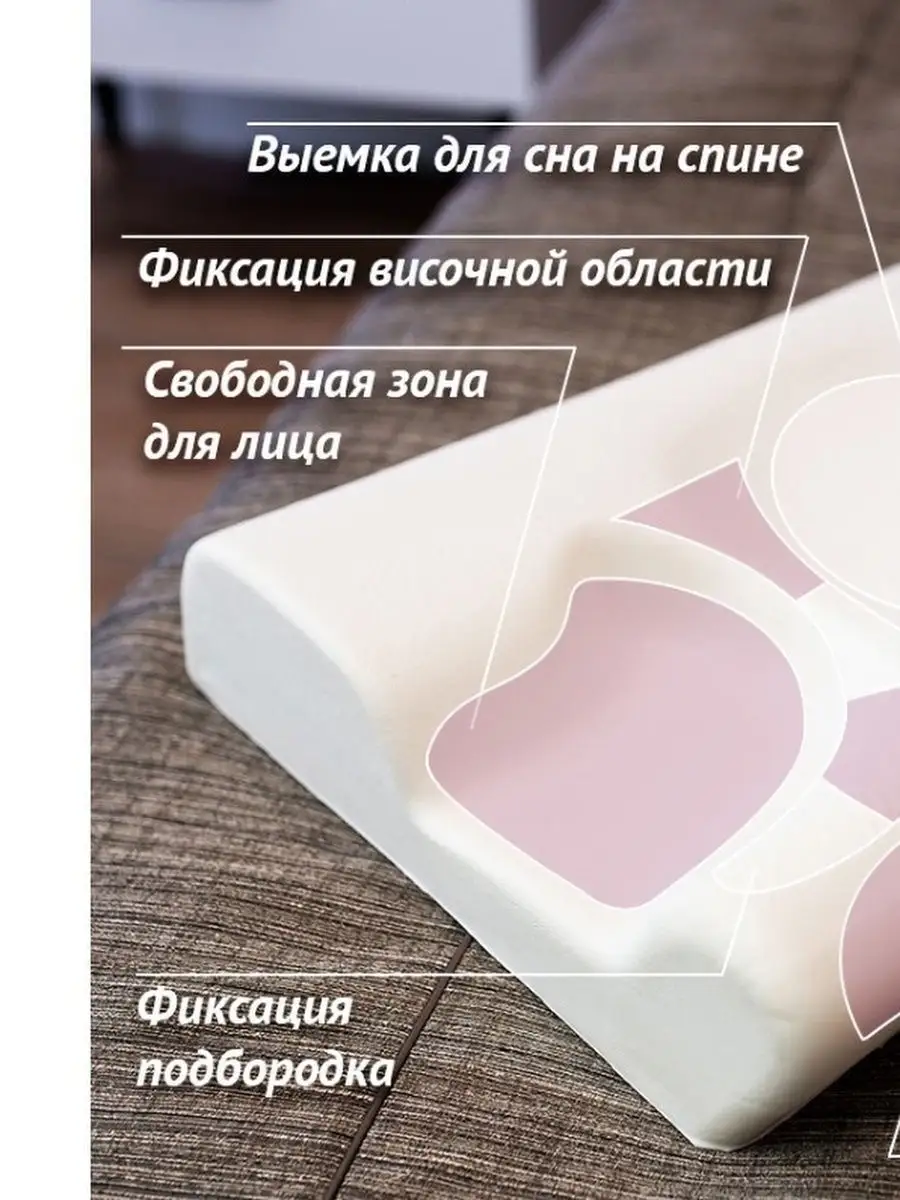 Подушка ортопедическая Beautylux (БьютиЛюкс) купить по цене 5 777 ₽ в  интернет-магазине Wildberries | 12010599