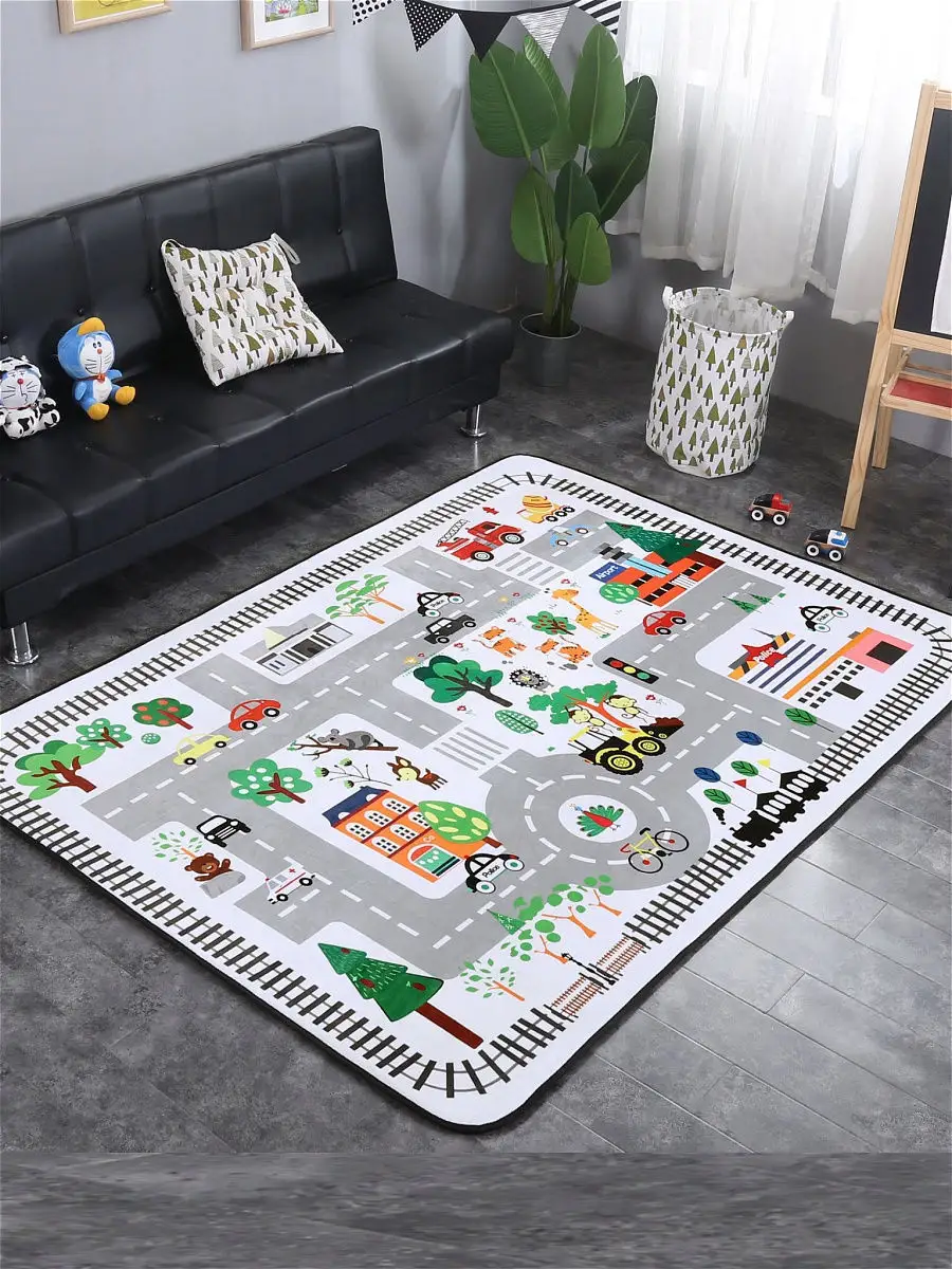 Игровой коврик Playmat Motor Road Grey-G9 (133*200 см)