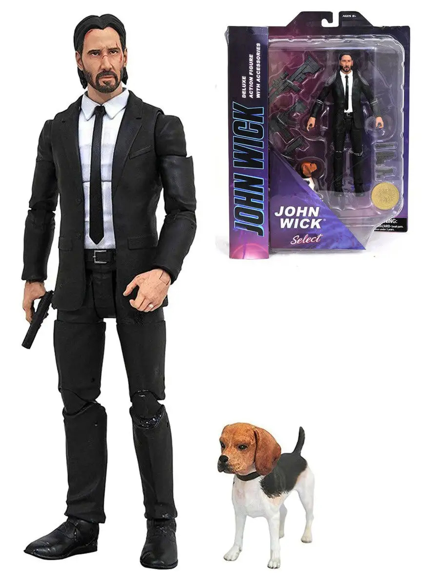 Подвижная фигурка Джон Уик с собакой (John Wick) Diamond Select Toys купить  по цене 0 сум в интернет-магазине Wildberries в Узбекистане | 12197996