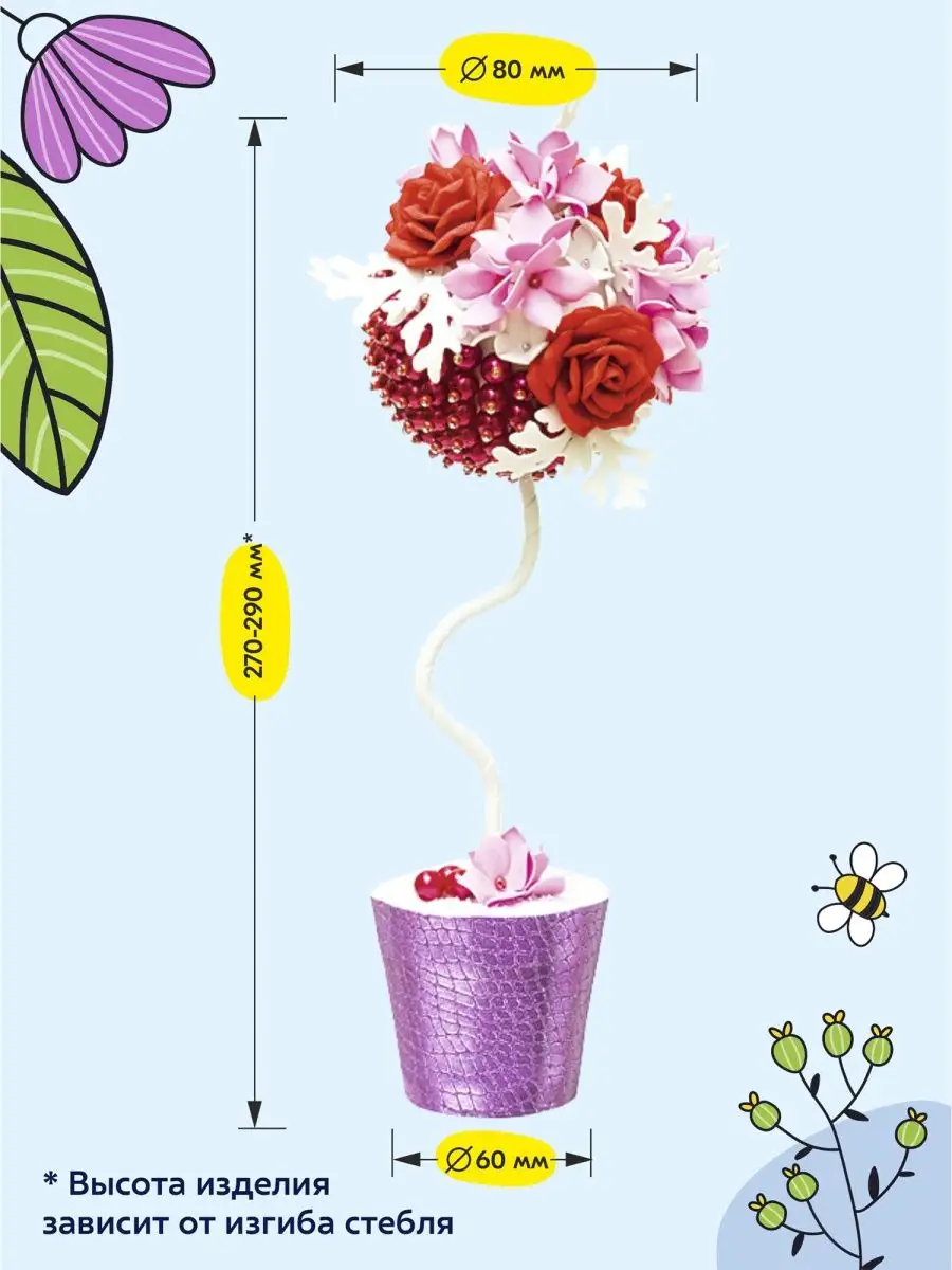 Публикация «Букет цветов (из салфеток) для любимой мамы, Топиарий» размещена в разделах