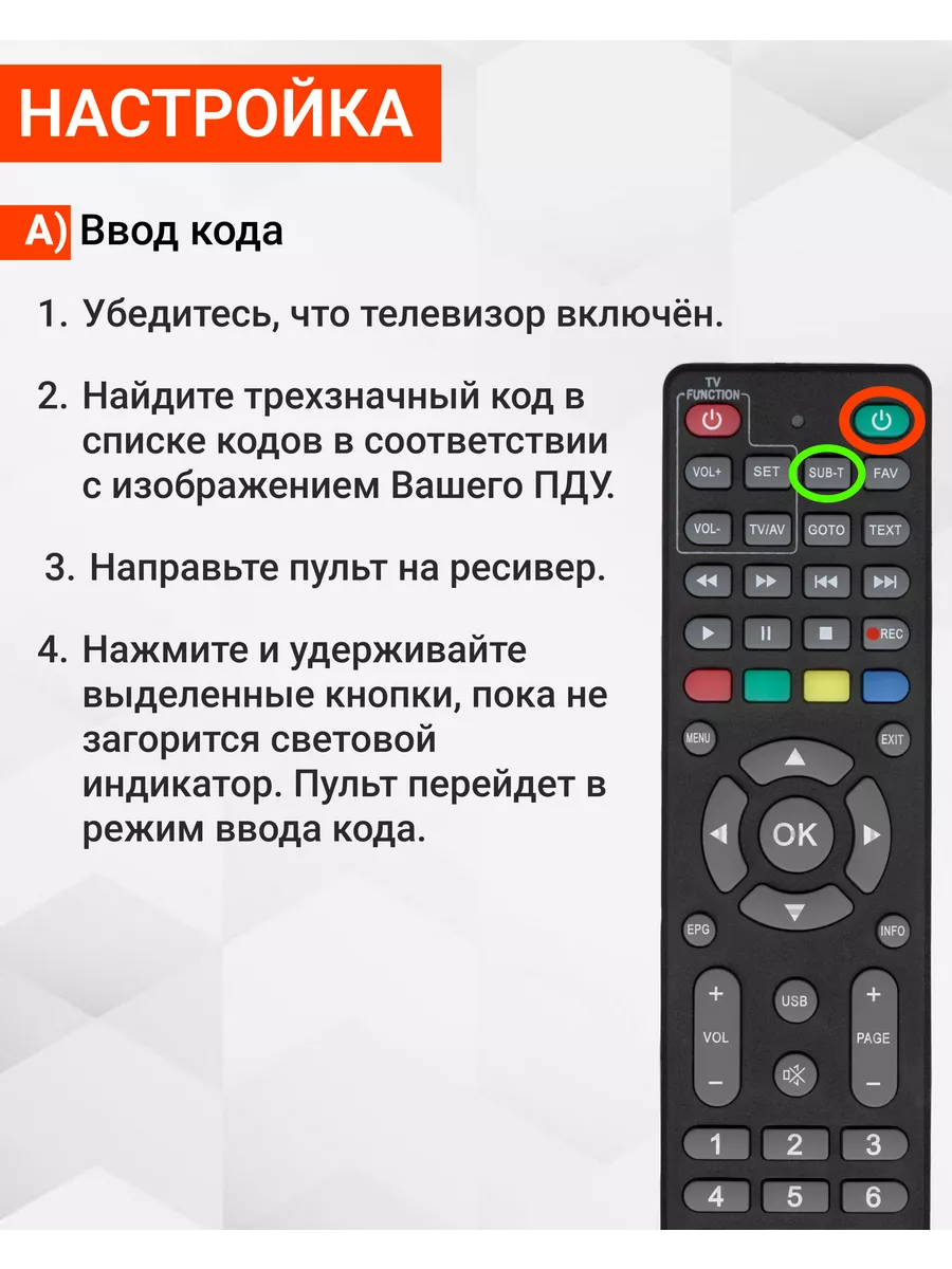 Универсальный пульт для DVB-T2 ресиверов и IP TV приставок ClickPDU купить  по цене 300 ₽ в интернет-магазине Wildberries | 12853218