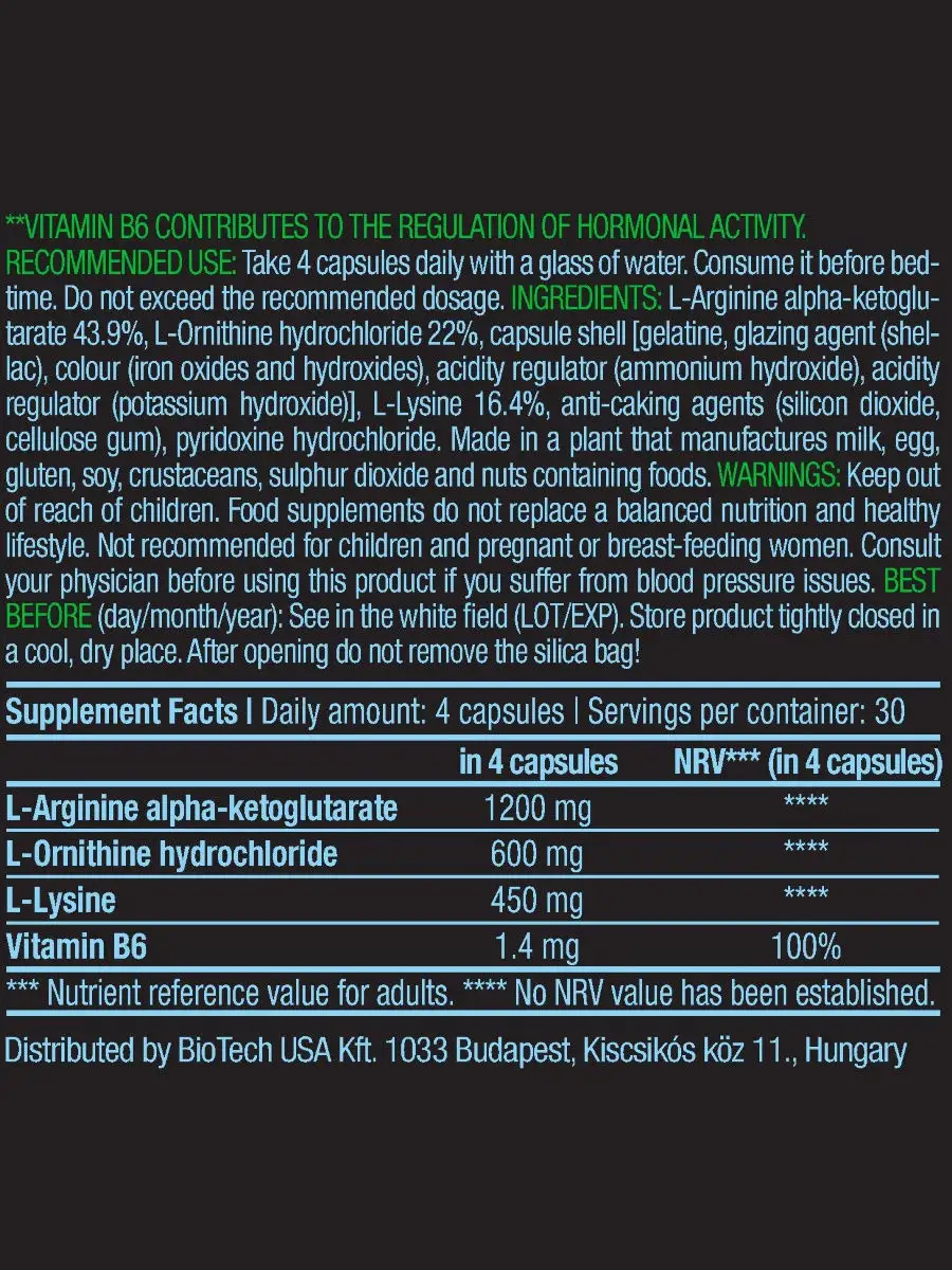 Для выработки гормона роста GH 120 капс BioTechUSA купить по цене 2 155 ₽ в  интернет-магазине Wildberries | 12977080