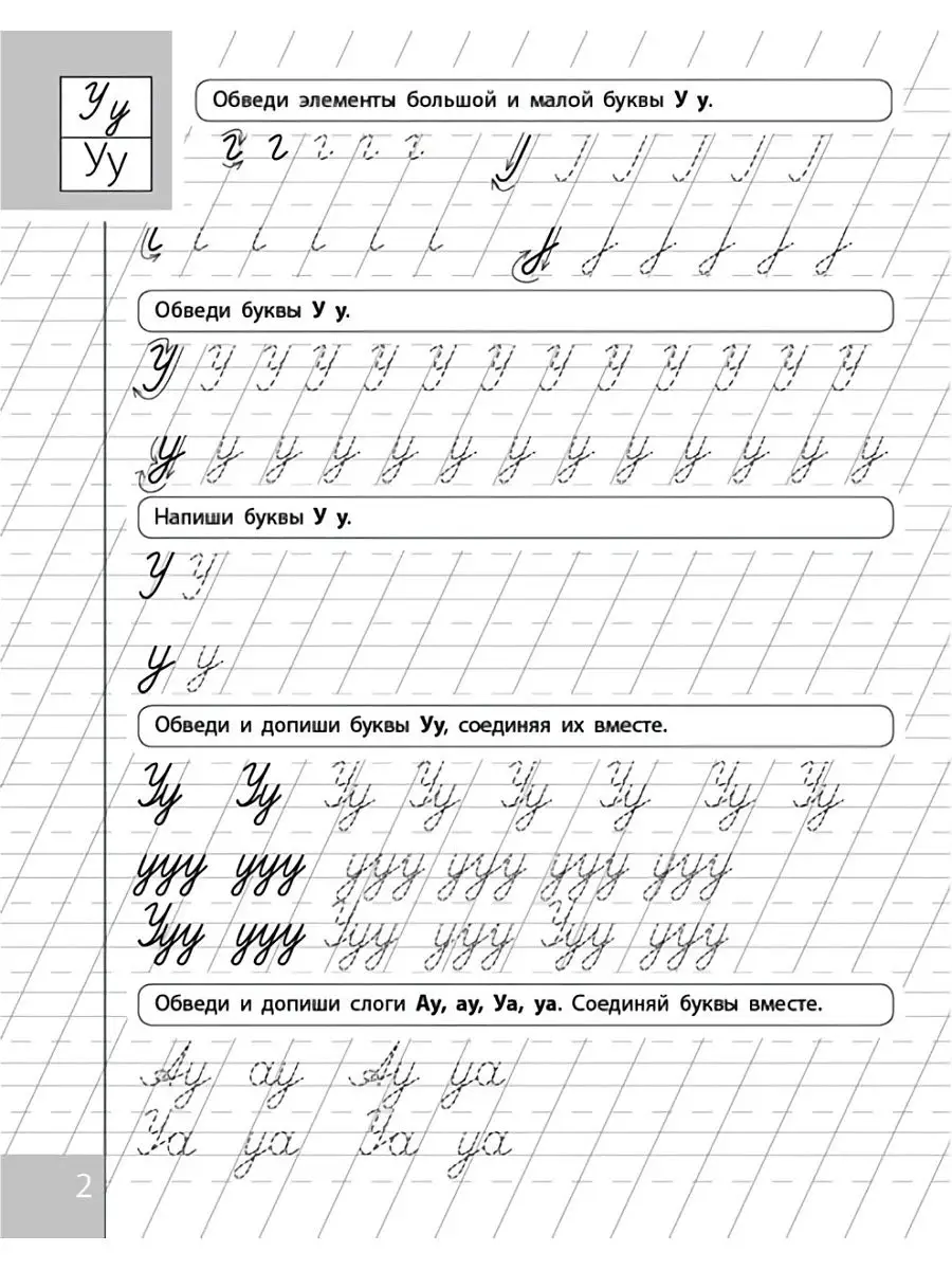 Школьная Книга Прописи. Пишем буквы, слоги, слова. Каллиграфические