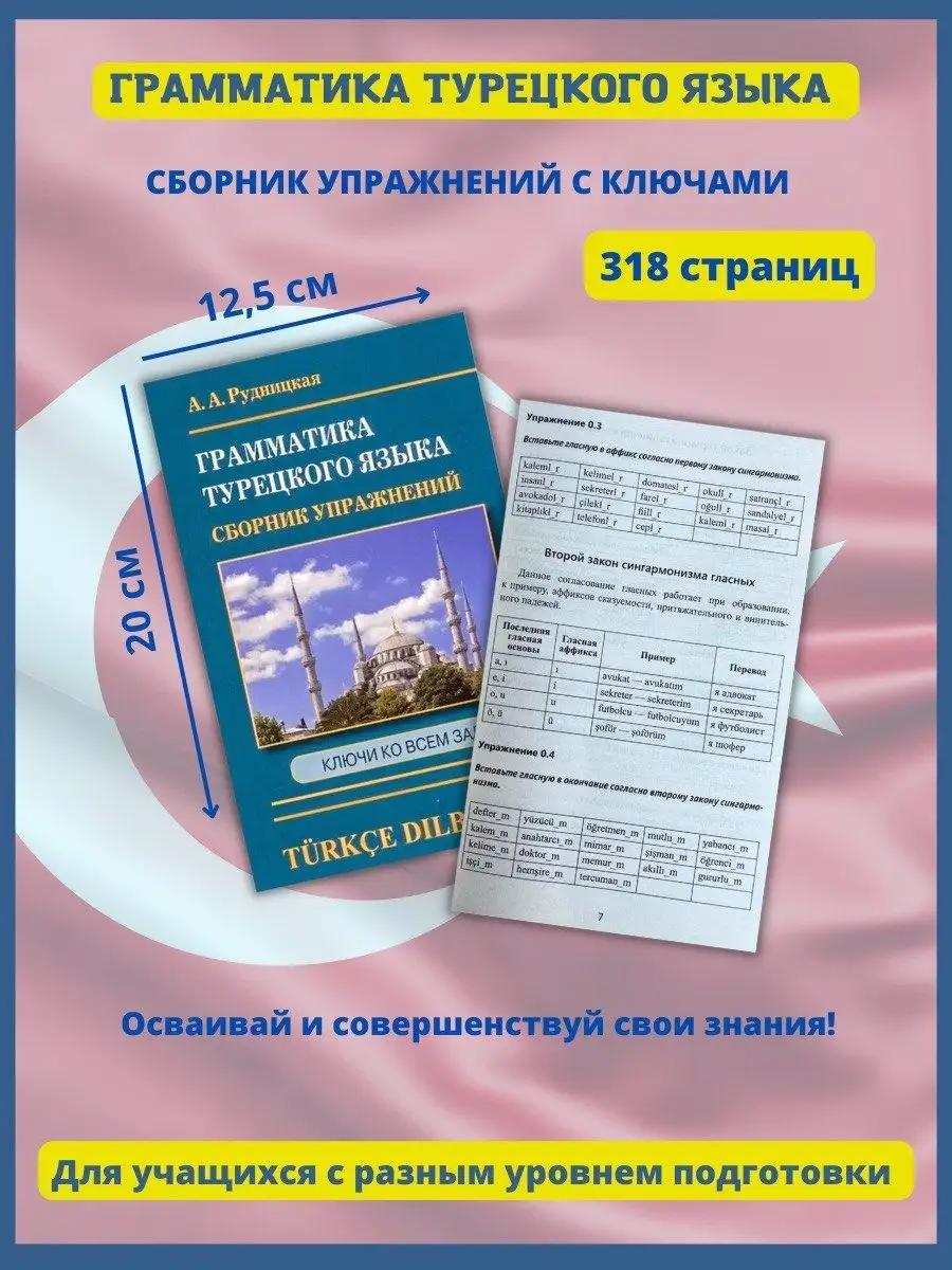 Грамматика Турецкого языка, Сборник упражнений Хит-книга купить по цене 375  ₽ в интернет-магазине Wildberries | 14356542