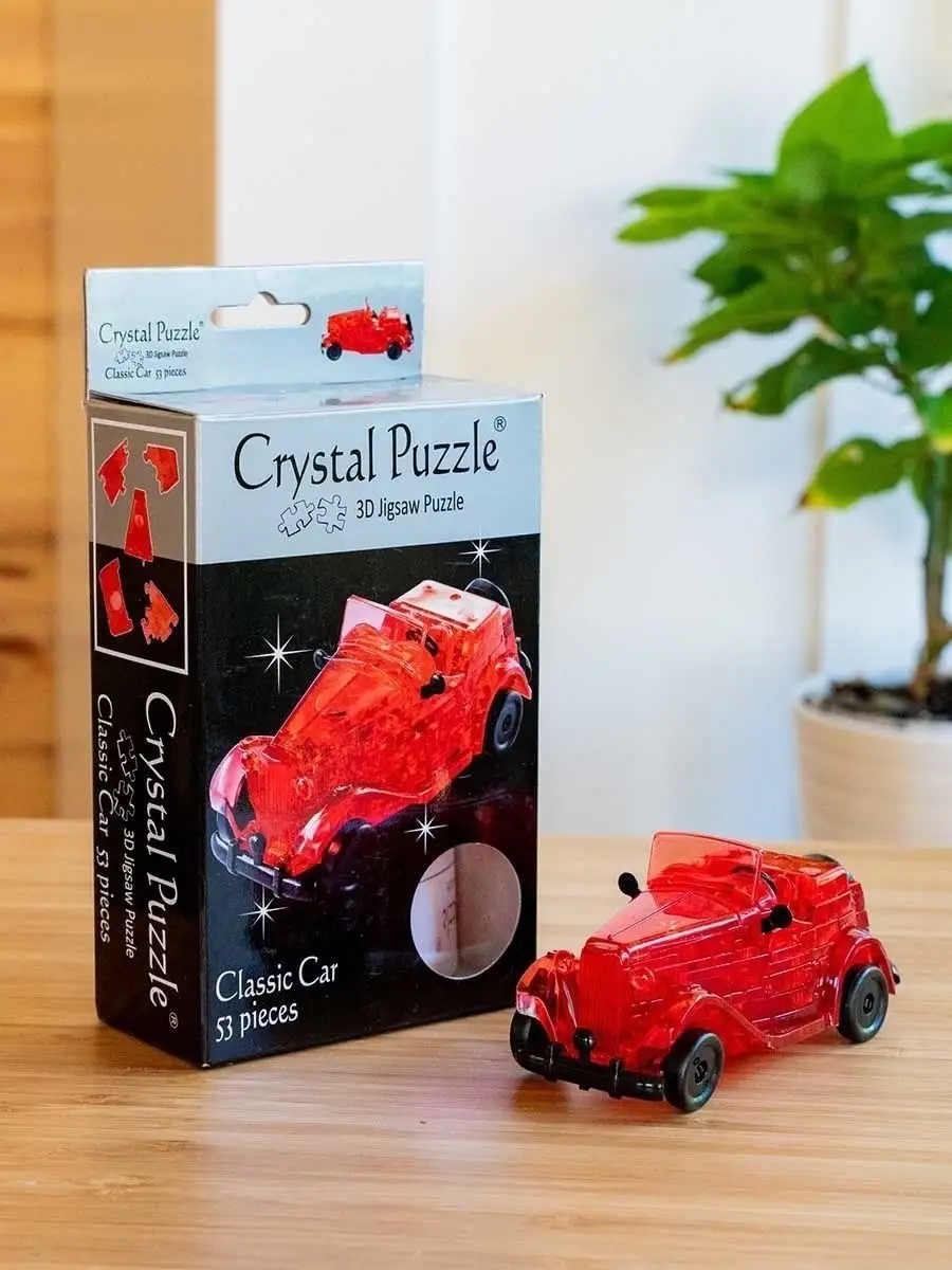 3D Головоломка IQ пазл для детей Машина Crystal puzzle купить по цене 733 ₽  в интернет-магазине Wildberries | 1914104