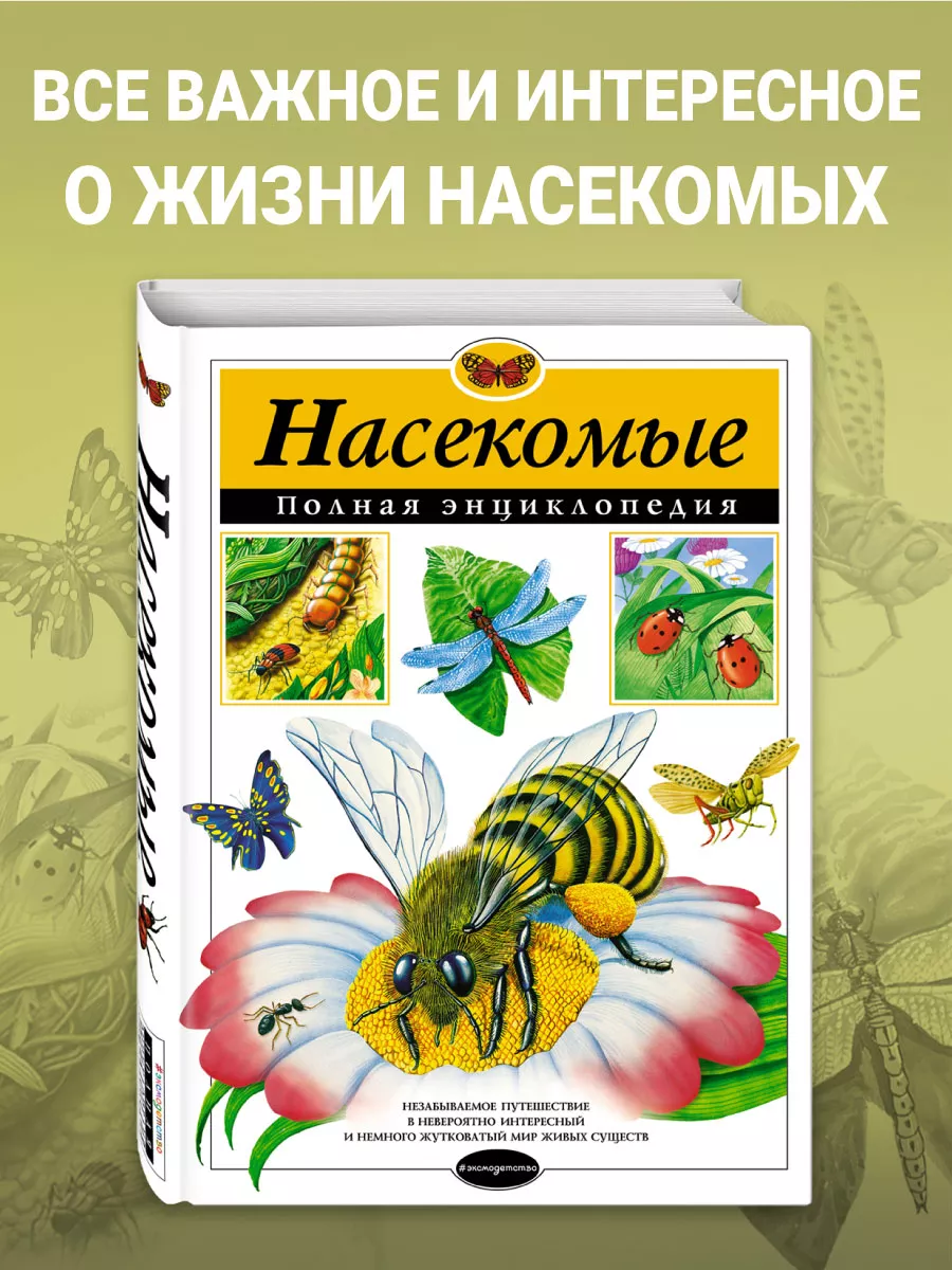 Насекомые. Полная энциклопедия Эксмо купить по цене 1 080 ₽ в  интернет-магазине Wildberries | 2268482