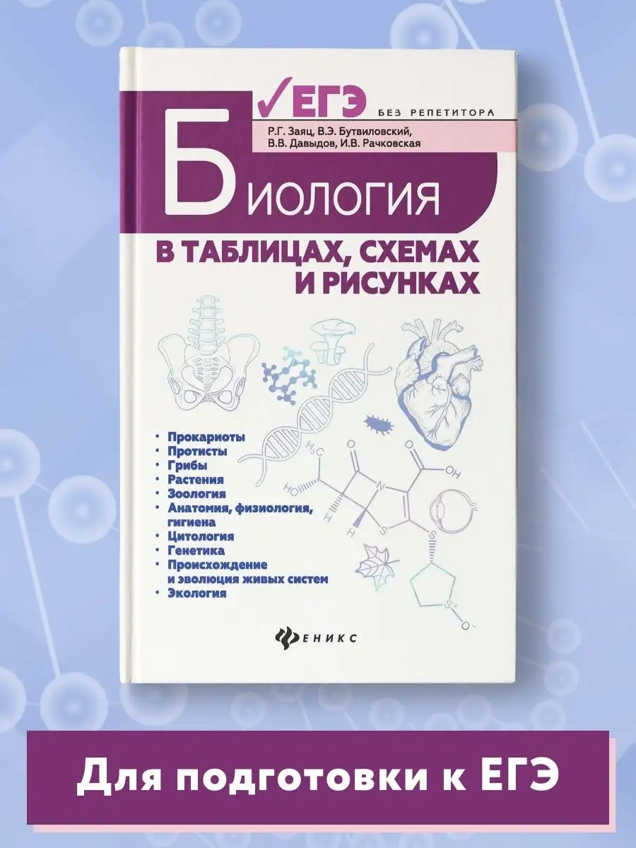 Издательство Феникс Биология в таблицах, схемах и рисунках : ЕГЭ