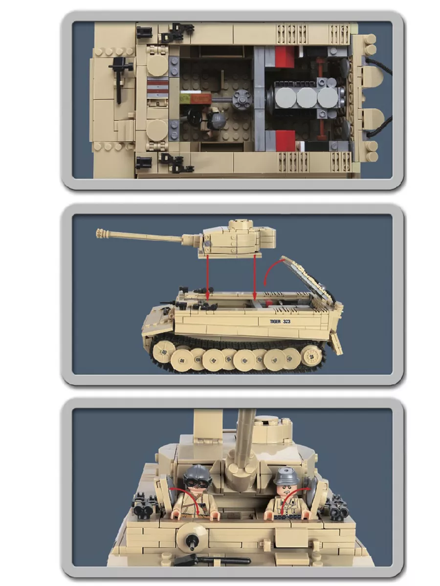 Конструктор Танк Brick Battle VI Tiger Совместим с Лего LEGO Город Игр  купить по цене 66,42 р. в интернет-магазине Wildberries в Беларуси | 6634283