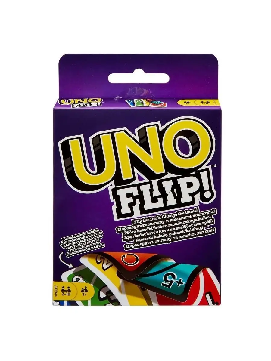 Игра настольная карточная Mattel Маттел Games Flip УНО Флип… UNO купить по  цене 0 сум в интернет-магазине Wildberries в Узбекистане | 7557031