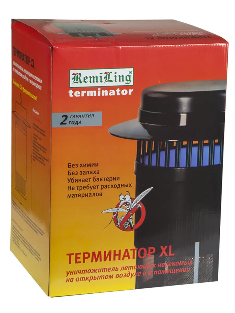 Лампа от комаров и мошек электрическая TERMINATOR XL Remiling купить по  цене 3 582 ₽ в интернет-магазине Wildberries | 8041751