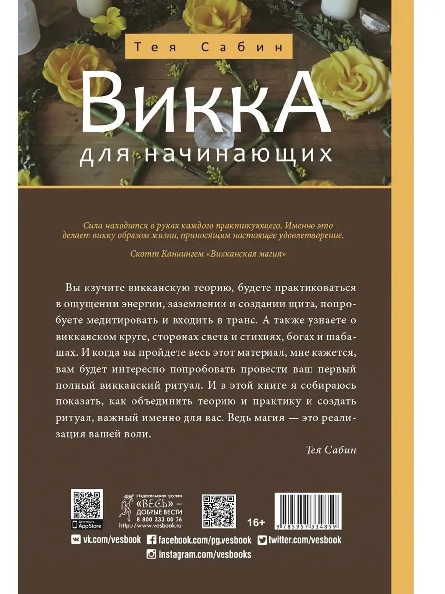 Викка для начинающих. Основы философии и практики Издательская группа Весь  купить по цене 403 ₽ в интернет-магазине Wildberries | 9048314