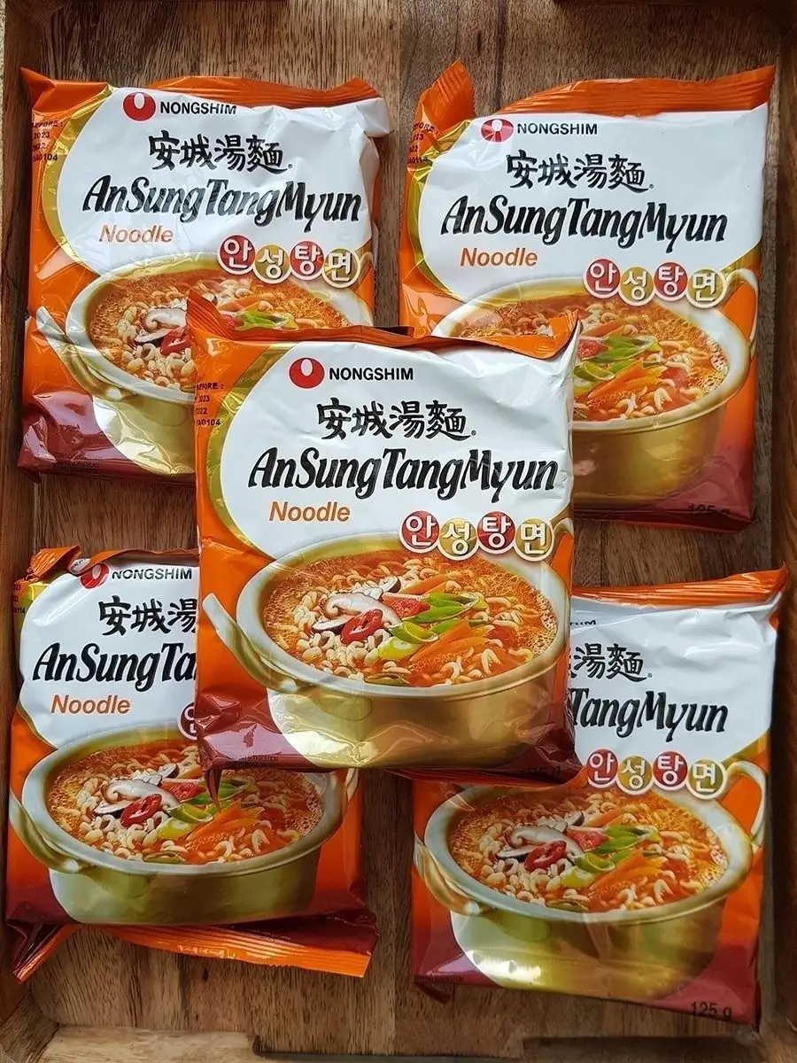 Корейский рамен лапша Ансонтангмен 5шт Nongshim купить по цене 863 ₽ в  интернет-магазине Wildberries | 9813186