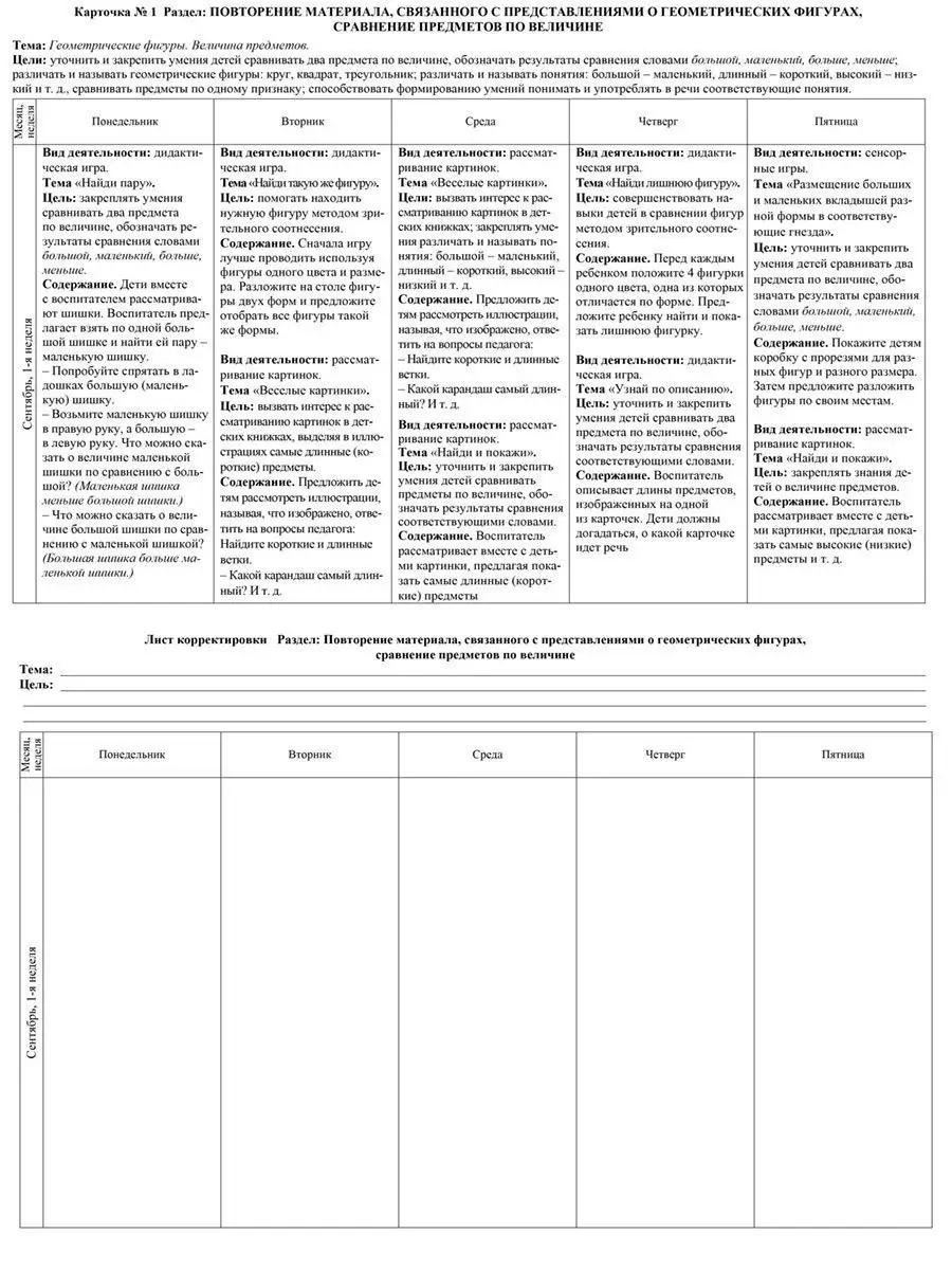 Издательство Учитель Формирование математических представлений детей